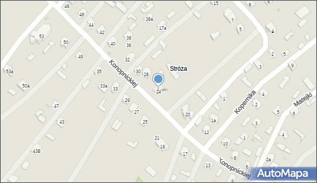 Rudnik nad Sanem, Konopnickiej Marii, 24, mapa Rudnik nad Sanem