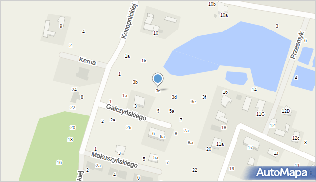 Rudunki, Konopnickiej Marii, 3c, mapa Rudunki