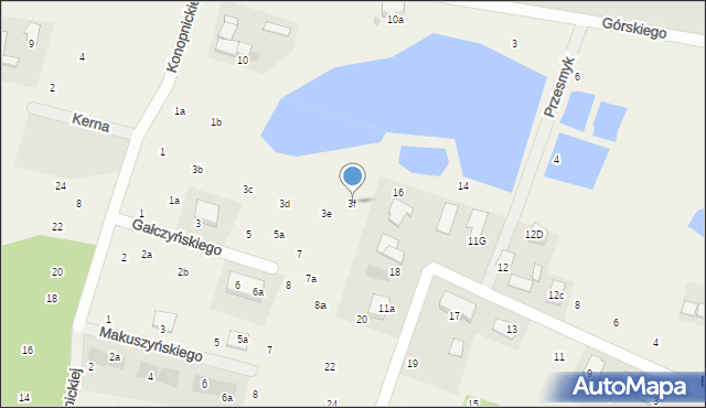 Rudunki, Konopnickiej Marii, 3f, mapa Rudunki