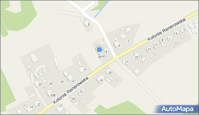 Rudy, Kolonia Renerowska, 10, mapa Rudy