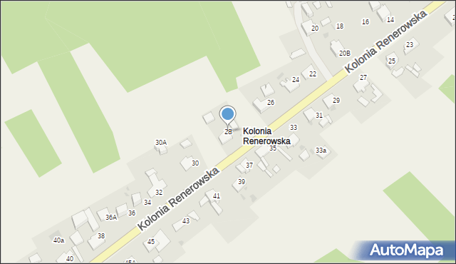 Rudy, Kolonia Renerowska, 28, mapa Rudy