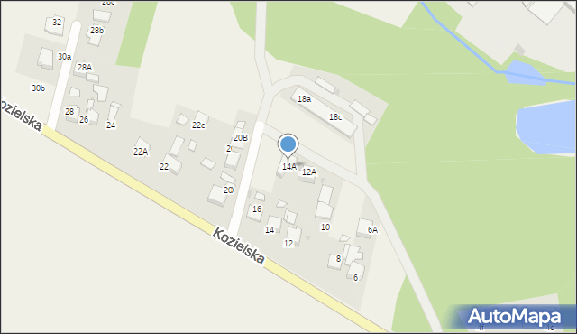 Rudy, Kozielska, 14A, mapa Rudy