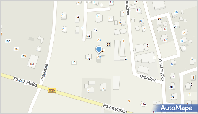 Rudziczka, Kombatantów, 29, mapa Rudziczka