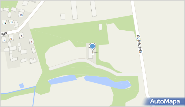 Ruszcza, Kościuszki Tadeusza, gen., 4, mapa Ruszcza