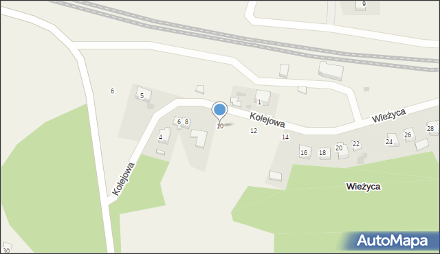 Rybaki, Kolejowa, 10, mapa Rybaki