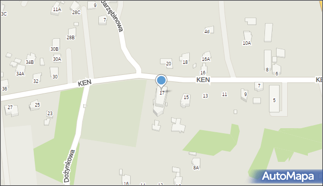 Rybnik, Komisji Edukacji Narodowej, 17, mapa Rybnika