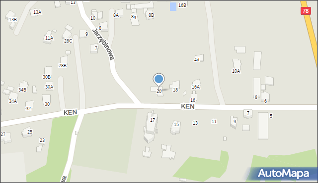 Rybnik, Komisji Edukacji Narodowej, 20, mapa Rybnika