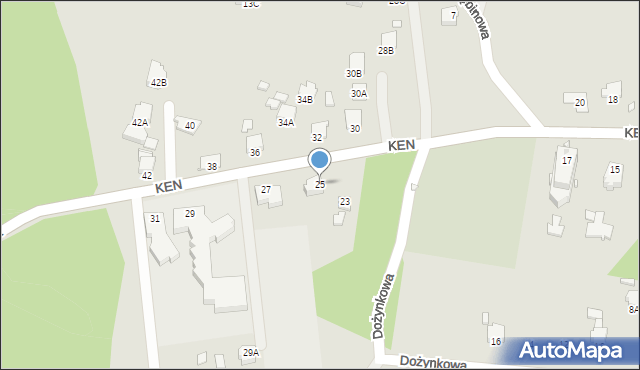 Rybnik, Komisji Edukacji Narodowej, 25, mapa Rybnika