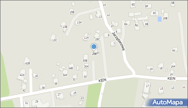 Rybnik, Komisji Edukacji Narodowej, 28B, mapa Rybnika