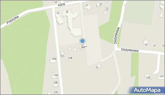 Rybnik, Komisji Edukacji Narodowej, 29A, mapa Rybnika