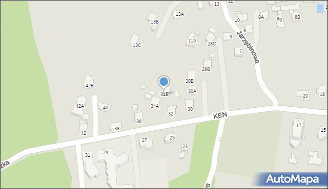 Rybnik, Komisji Edukacji Narodowej, 34B, mapa Rybnika