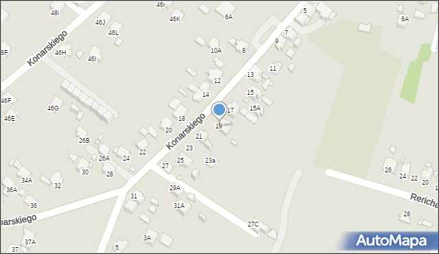 Rybnik, Konarskiego Stanisława, 19, mapa Rybnika