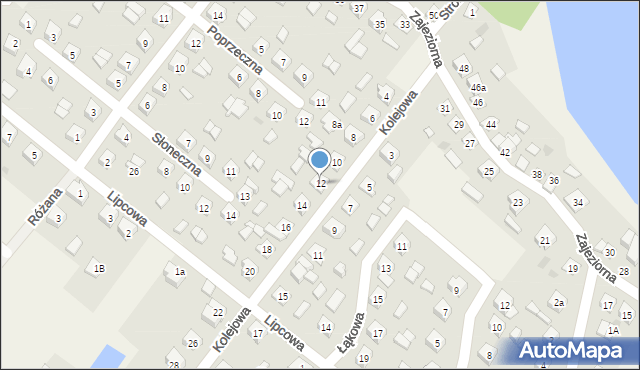 Rybno, Kolejowa, 12, mapa Rybno
