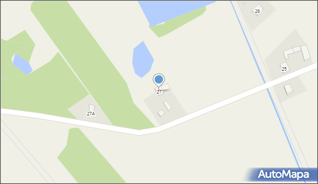 Rybno, Kolonia, 27, mapa Rybno