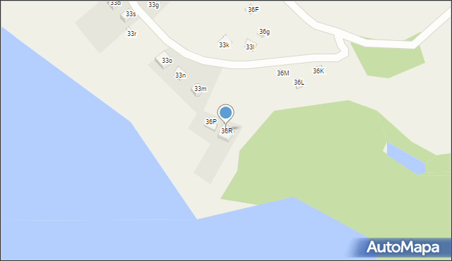 Rybno, Kolonia, 36R, mapa Rybno