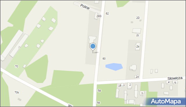 Rydzynki, Komarowa, 29d, mapa Rydzynki