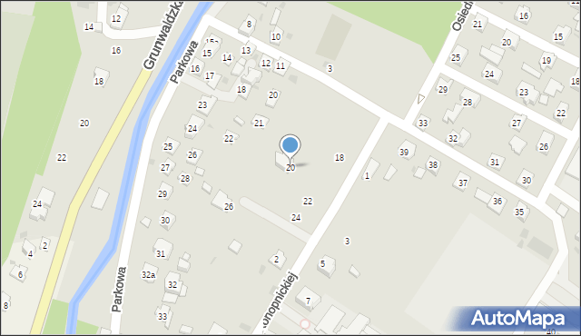 Rymanów, Konopnickiej Marii, 20, mapa Rymanów