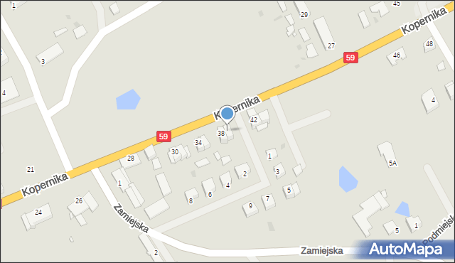 Ryn, Kopernika Mikołaja, 40, mapa Ryn