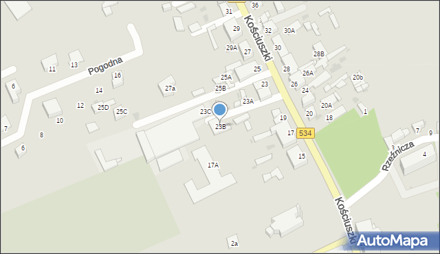 Rypin, Kościuszki Tadeusza, gen., 23B, mapa Rypin