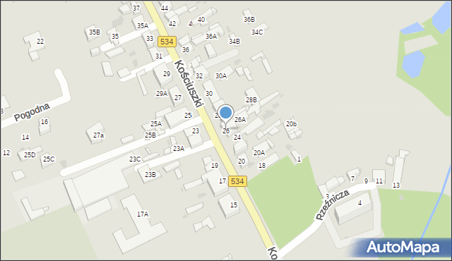 Rypin, Kościuszki Tadeusza, gen., 26, mapa Rypin
