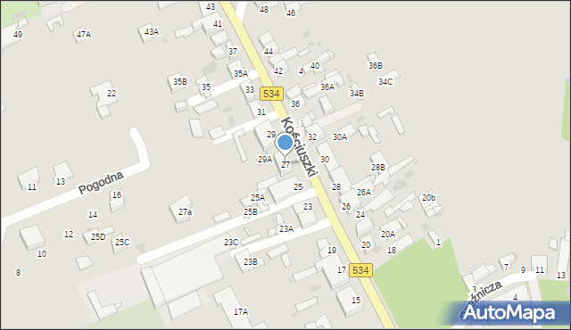 Rypin, Kościuszki Tadeusza, gen., 27, mapa Rypin