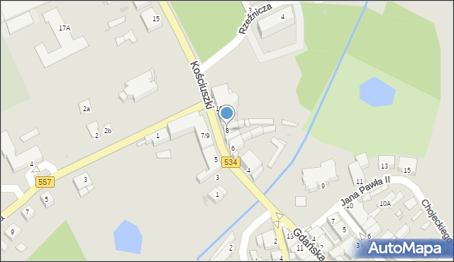 Rypin, Kościuszki Tadeusza, gen., 8, mapa Rypin