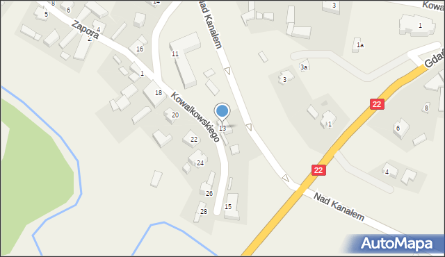 Rytel, Kowalkowskiego Antoniego, ks., 13, mapa Rytel