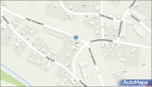 Rytel, Kowalkowskiego Antoniego, ks., 14a, mapa Rytel