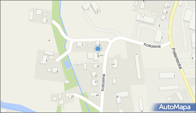 Rytwiany, Kościelna, 9, mapa Rytwiany