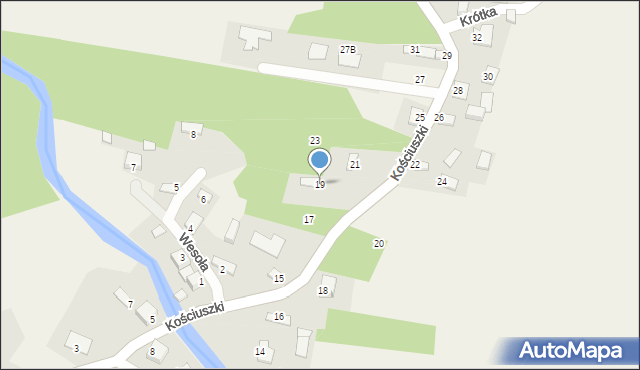 Rytwiany, Kościuszki Tadeusza, gen., 19, mapa Rytwiany