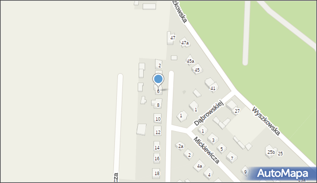 Rząśnik, Konopnickiej Marii, 6, mapa Rząśnik