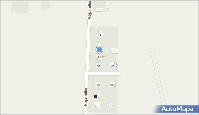 Rząśnik, Kopernika Mikołaja, 8a, mapa Rząśnik