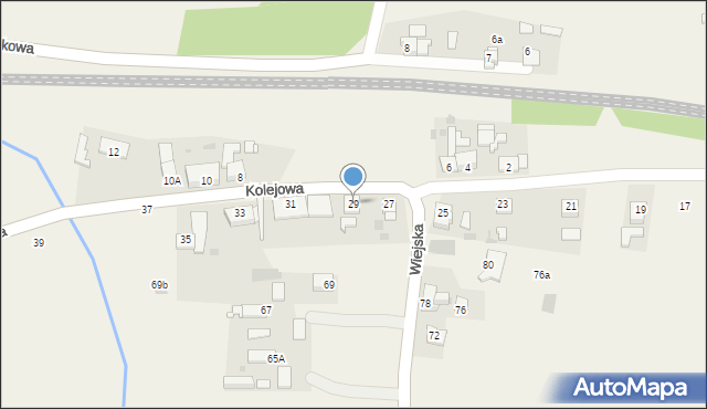 Rzeczyce, Kolejowa, 29, mapa Rzeczyce