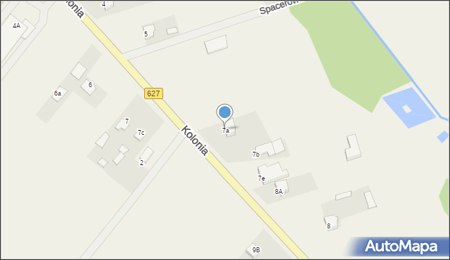 Rzekuń, Kolonia, 7a, mapa Rzekuń