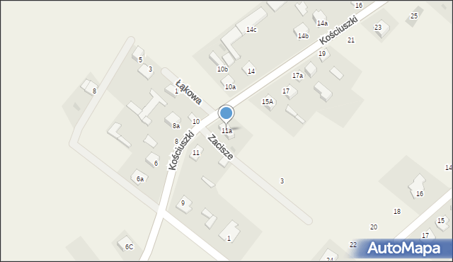 Rzekuń, Kościuszki Tadeusza, gen., 11a, mapa Rzekuń