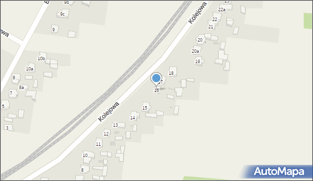 Rzerzęczyce, Kolejowa, 16, mapa Rzerzęczyce