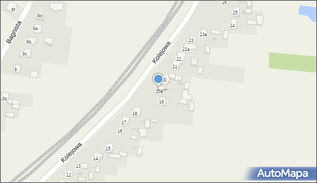 Rzerzęczyce, Kolejowa, 20a, mapa Rzerzęczyce