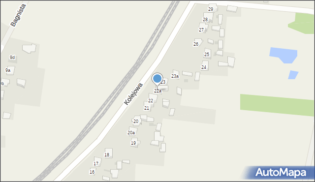 Rzerzęczyce, Kolejowa, 22a, mapa Rzerzęczyce