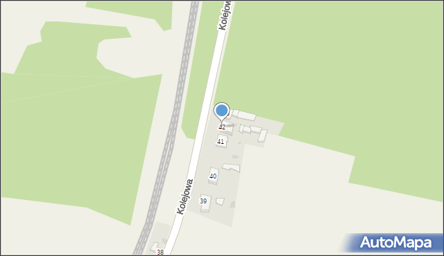 Rzerzęczyce, Kolejowa, 42, mapa Rzerzęczyce