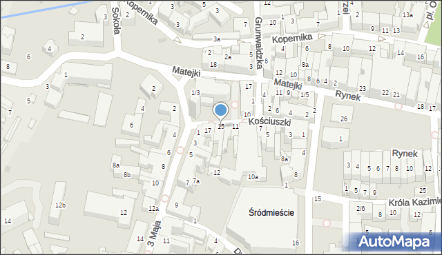 Rzeszów, Kościuszki Tadeusza, gen., 15, mapa Rzeszów