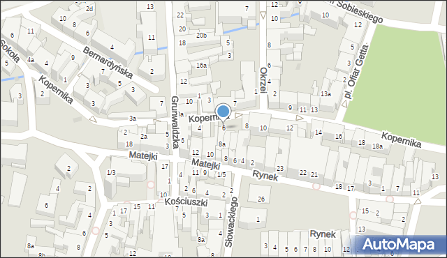 Rzeszów, Kopernika Mikołaja, 6, mapa Rzeszów