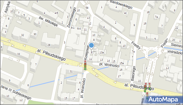 Rzeszów, Kolejowa, 4, mapa Rzeszów