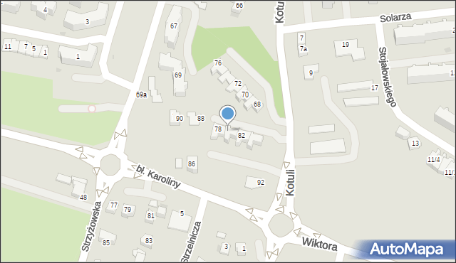 Rzeszów, Kotuli Franciszka, 80, mapa Rzeszów