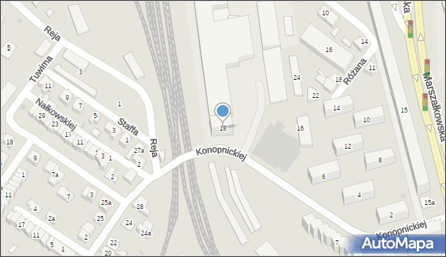 Rzeszów, Konopnickiej Marii, 18, mapa Rzeszów