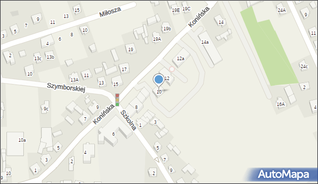 Rzgów, Konińska, 10, mapa Rzgów
