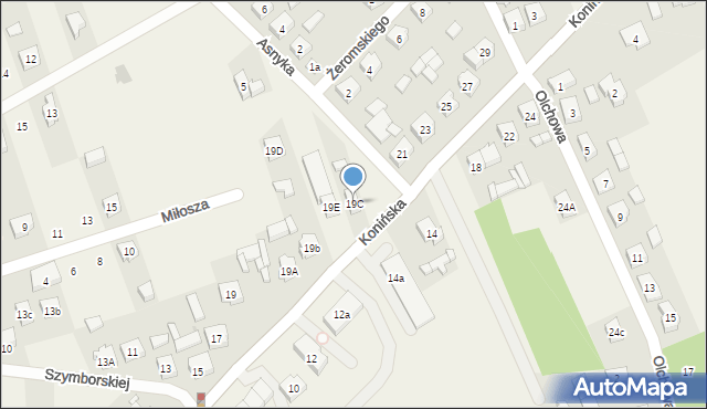 Rzgów, Konińska, 19C, mapa Rzgów