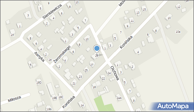 Rzgów, Konińska, 29, mapa Rzgów