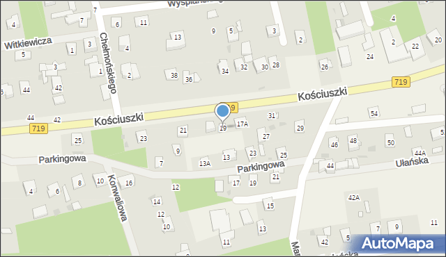 Sade Budy, Kościuszki Tadeusza, gen., 19, mapa Sade Budy