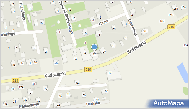 Sade Budy, Kościuszki Tadeusza, gen., 22, mapa Sade Budy
