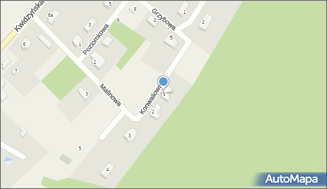 Sadlinki, Konwaliowa, 1, mapa Sadlinki